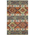 thumbnail image 1 of SAFAVIEH Aspen Tessan Southwestern Wool Runner Rug, Navy/Ivory, 2'3" x 5', 1 of 10