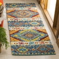 thumbnail image 1 of SAFAVIEH Aspen Tessan Southwestern Wool Runner Rug, Navy/Ivory, 2'3" x 7', 1 of 5