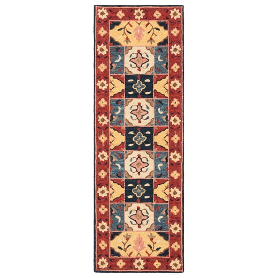 SAFAVIEH Aspen Timothy Oriental Runner Rug, Red/Gold, 2'3" x 7'