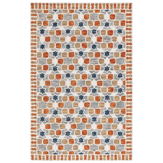 SAFAVIEH Aspen Vincent Geometric Area Rug, Ivory/Grey, 3' x 5'