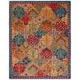 thumbnail image 1 of SAFAVIEH Aspen Warren Geometric Wool Area Rug, Blue/Orange, 9' x 12', 1 of 5