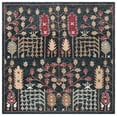 thumbnail image 1 of SAFAVIEH Aspen Wilhelmina Floral Wool Area Rug, Black/Red, 7' x 7' Square, 1 of 10
