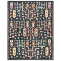 SAFAVIEH Aspen Wilhelmina Floral Wool Area Rug, Black/Red, 8' x 10'