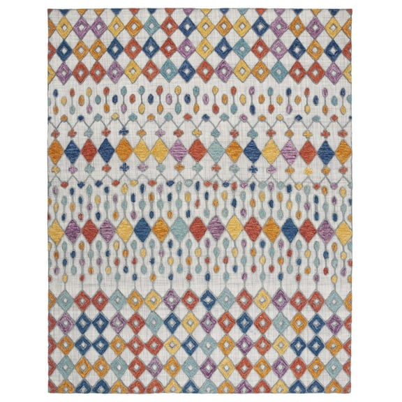 SAFAVIEH Aspen Winfred Geometric Area Rug, Light Grey/Blue, 8' x 10'