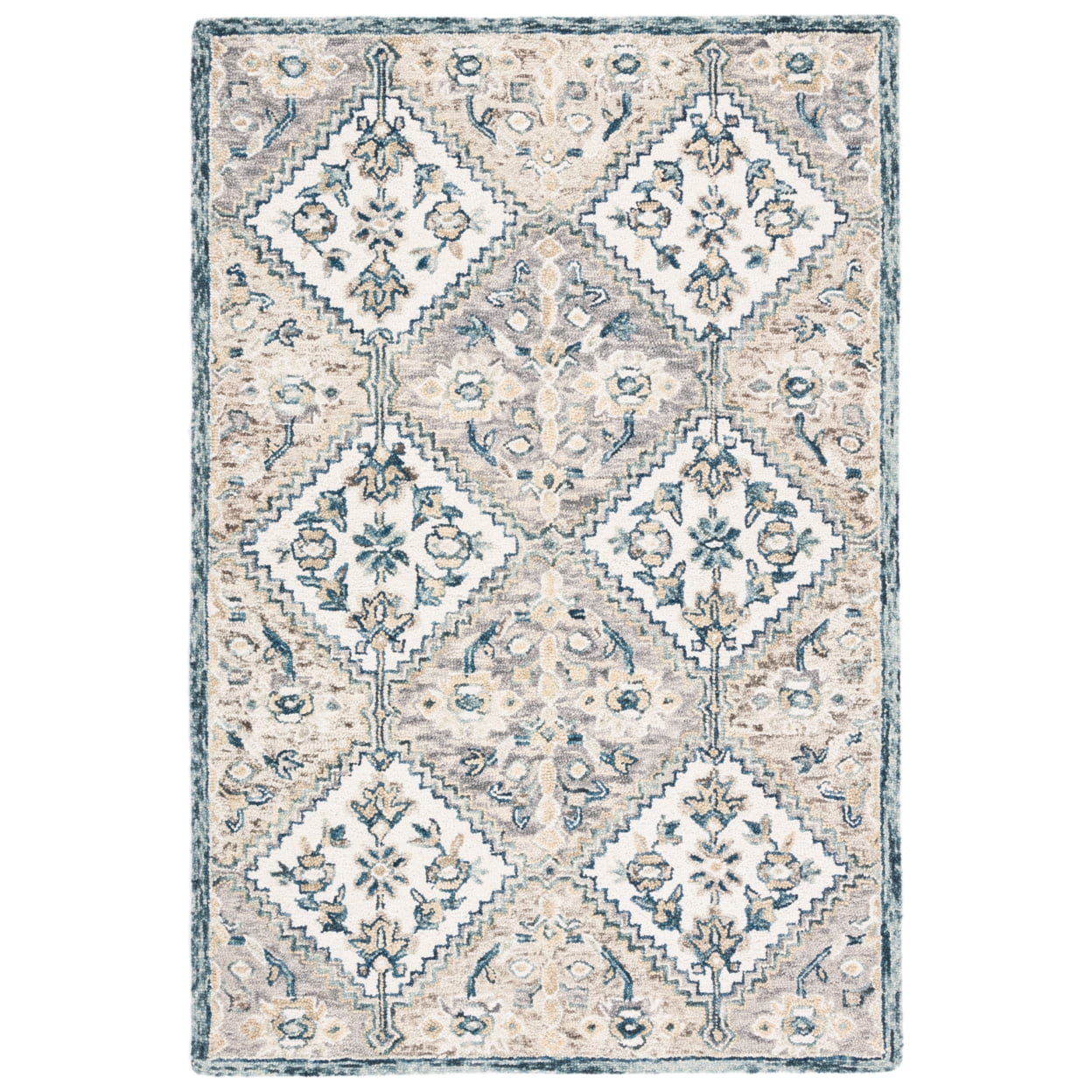 SAFAVIEH Aspen Zahara Geometric Area Rug, Grey/Ivory, 6' x 9'