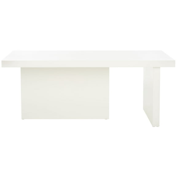 SAFAVIEH Assana Modern Rectangle Coffee Table, Ivory (47.2 in. W x 23.6 in. D x 19.7 in. H)