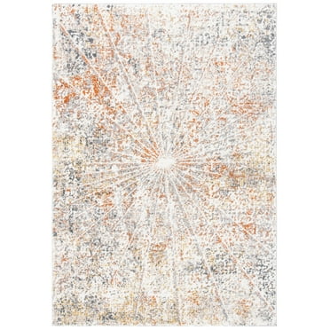 SAFAVIEH Aston Alys Abstract Area Rug, Ivory/Grey, 4' x 6'