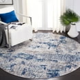 thumbnail image 1 of SAFAVIEH Aston Augustine Abstract Area Rug, Gray/Navy, 6'7" x 6'7" Round, 1 of 11