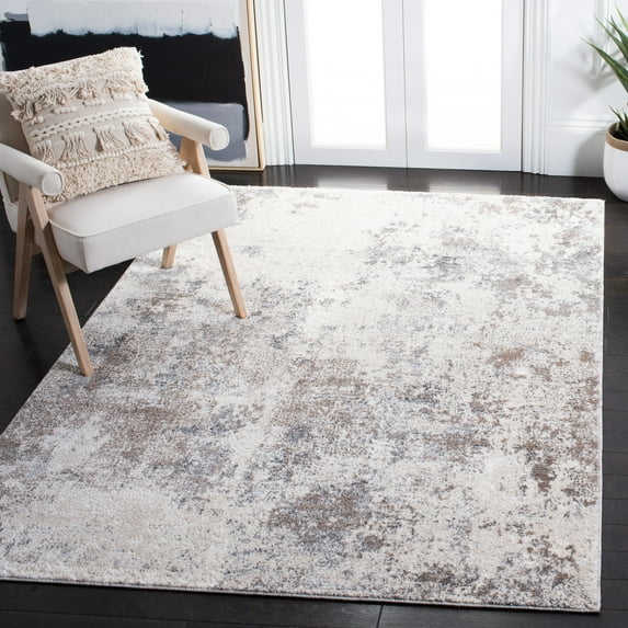 SAFAVIEH Aston Calanthia Abstract Area Rug, Ivory/Gray, 3' x 5'