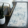 thumbnail image 1 of SAFAVIEH Aston Calanthia Abstract Runner Rug, Ivory/Blue, 2' x 8', 1 of 11