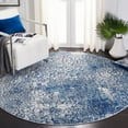 thumbnail image 1 of SAFAVIEH Aston Cornelius Abstract Area Rug, Navy/Gray, 6'7" x 6'7" Round, 1 of 11