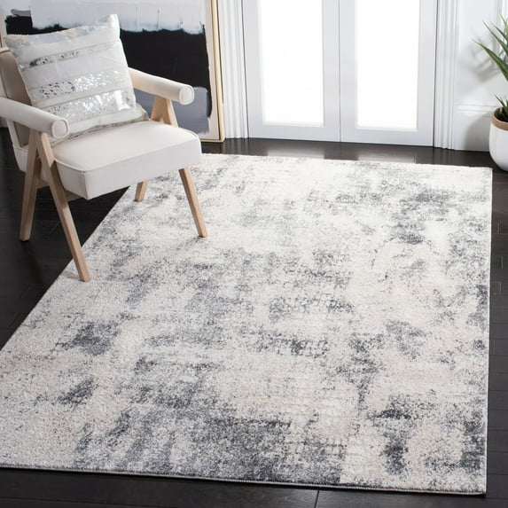 SAFAVIEH Aston Georgiana Abstract Area Rug, Ivory/Gray, 4' x 6'