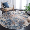 thumbnail image 1 of SAFAVIEH Aston Georgiana Abstract Area Rug, Navy/Gold, 6'7" x 6'7" Round, 1 of 11