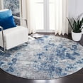 thumbnail image 1 of SAFAVIEH Aston Georgiana Abstract Area Rug, Navy/Gray, 6'7" x 6'7" Round, 1 of 10