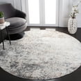 thumbnail image 1 of SAFAVIEH Aston Mackenzie Abstract Area Rug, Ivory/Gray, 6'7" x 6'7" Round, 1 of 11