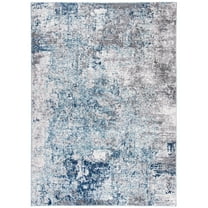SAFAVIEH Aston Mackenzie Abstract Distressed Area Rug, Light Blue/Grey, 5'3" x 7'7"