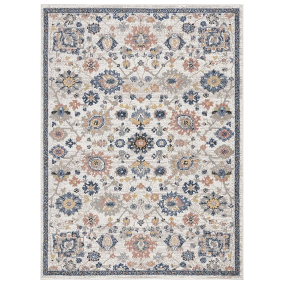 SAFAVIEH Astoria Mordikai Traditional Area Rug, Beige/Blue, 5'3" x 7'6"