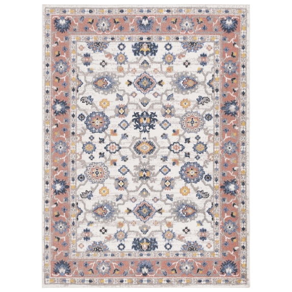 SAFAVIEH Astoria Tatjana Traditional Area Rug, Ivory/Rust, 4' x 6'