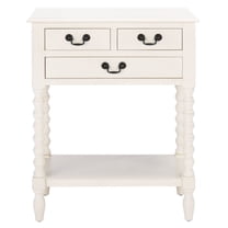 Safavieh Distressed Cream Console Table With 2 Drawers - Farmhouse Style Entryway Table