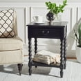 thumbnail image 1 of SAFAVIEH Athena Solid 1 Drawer Accent Table, Black, 1 of 12