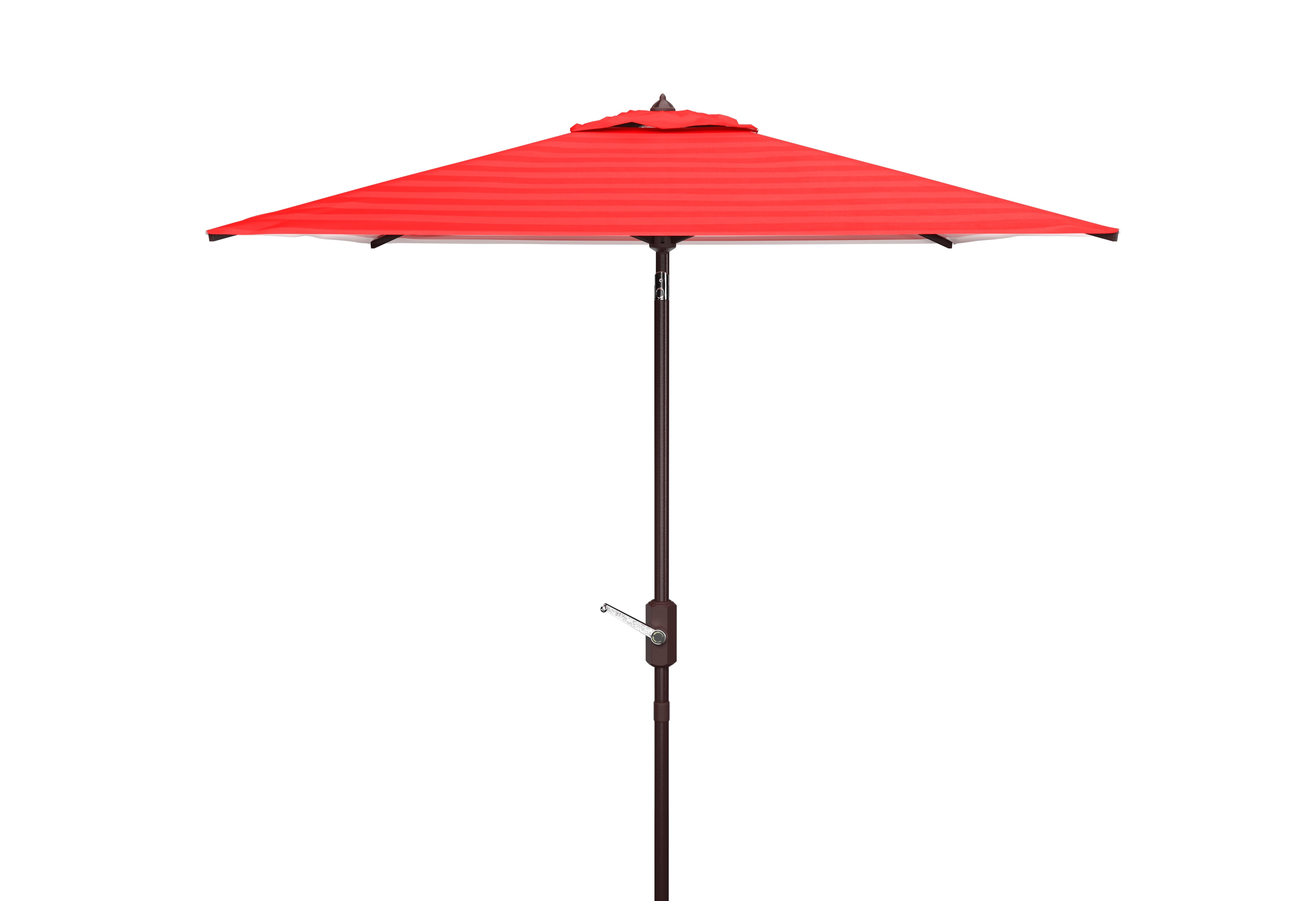 7.5' square patio umbrella Safavieh 7.5 ft. Athens Square Crank Umbrella Red