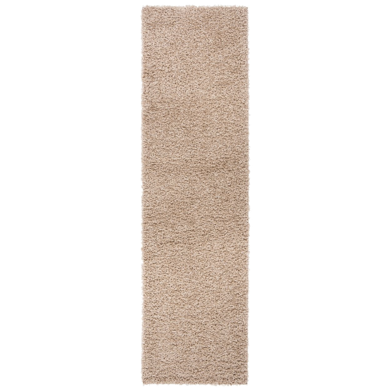 SAFAVIEH Athens Lavena Solid Shag Area Rug, Beige, 6'7" x 6'7" Square