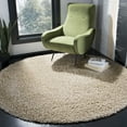 thumbnail image 1 of Safavieh Athens Talia Solid Shag Area Rug, Beige, 6'7" x 6'7" Round, 1 of 10
