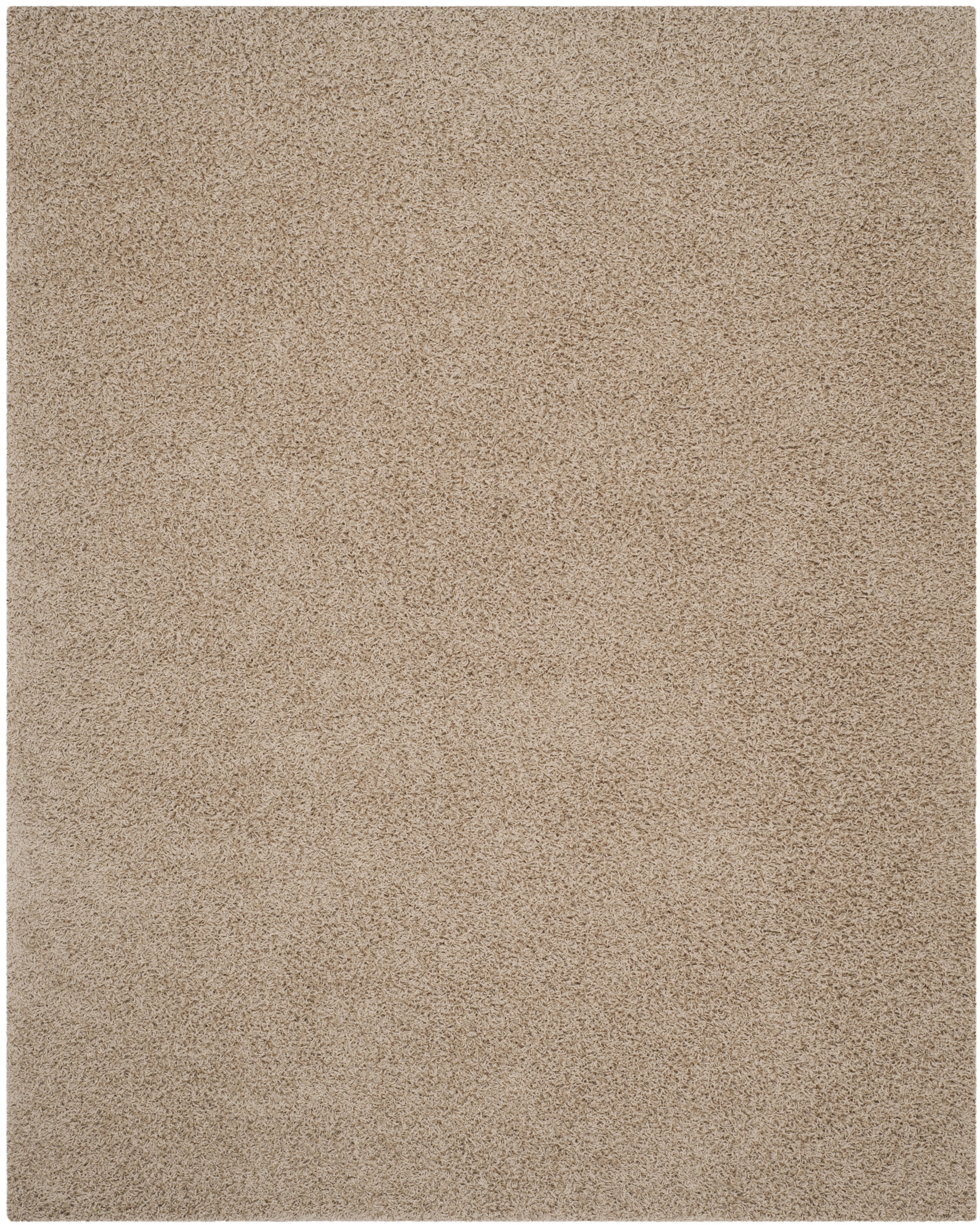 Athens Beige Synthetic Shag Area Rug 8' x 10'