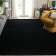 thumbnail image 1 of Safavieh Athens Talia Solid Shag Area Rug, Black, 9' x 12', 1 of 13