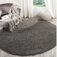 thumbnail image 1 of Safavieh Athens Talia Solid Shag Area Rug, Dark Gray, 6'7" x 6'7" Round, 1 of 13