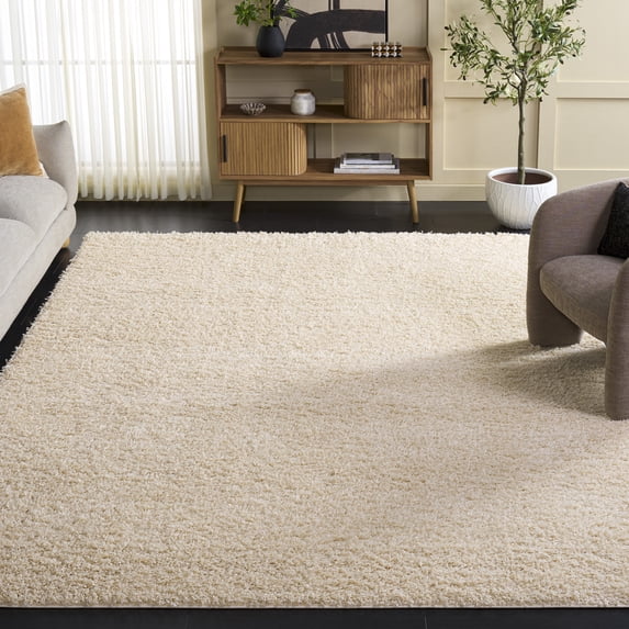 Safavieh Athens Talia Solid Shag Area Rug, Ivory, 9' x 12'