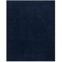 SAFAVIEH Athens Solid Plush Shag Area Rug, Navy, 8' x 10'