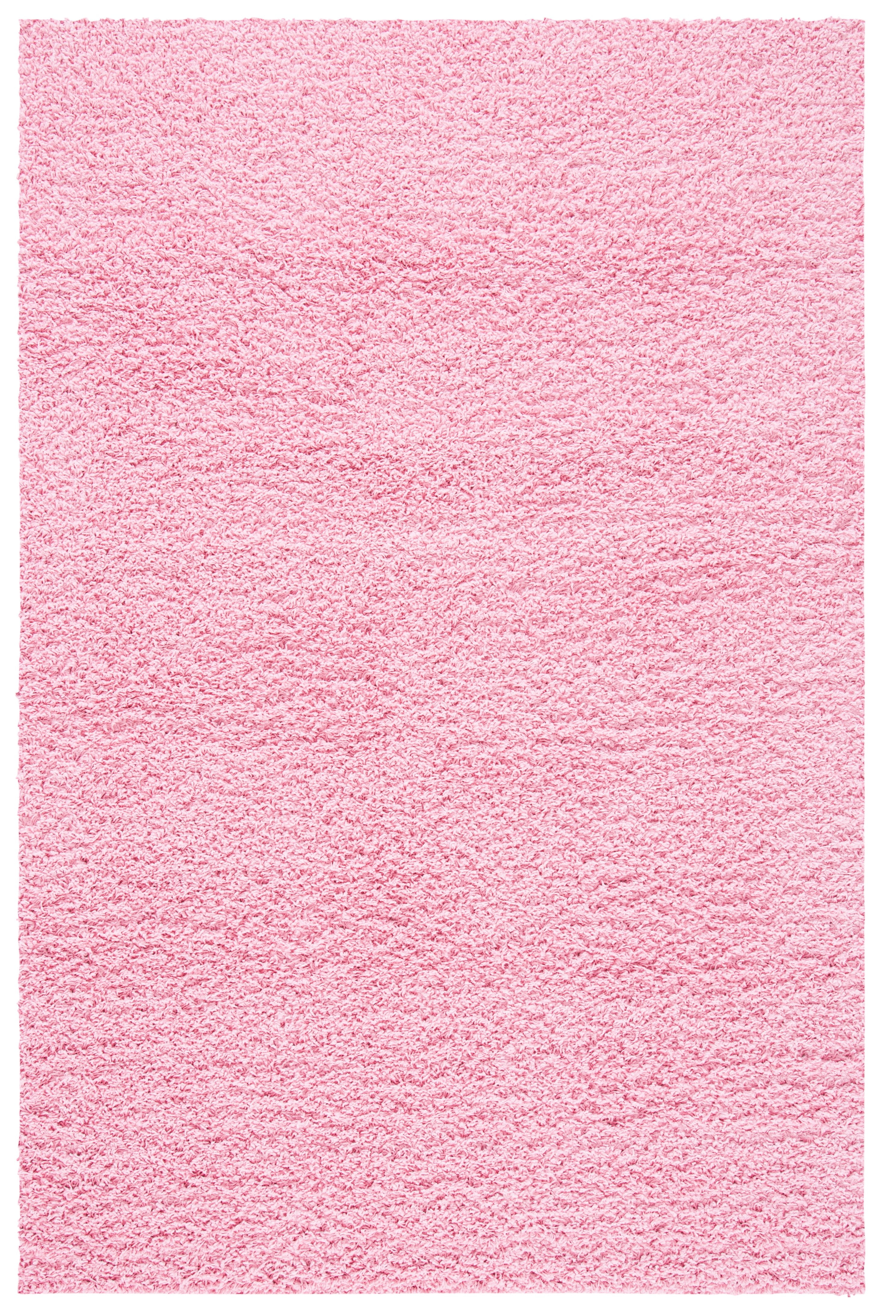 Plush Euro-Style Pink Shag Area Rug 8' x 10'
