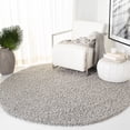 thumbnail image 1 of Safavieh Athens Talia Solid Shag Area Rug, Silver, 6'7" x 6'7" Round, 1 of 9