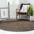 thumbnail image 1 of Safavieh Athens Talia Solid Shag Area Rug, Taupe, 6'7" x 6'7" Round, 1 of 9