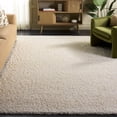 thumbnail image 1 of Safavieh Athens Talia Solid Shag Area Rug, Off White, 6'7" x 6'7" Square, 1 of 10