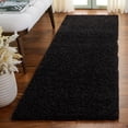 thumbnail image 1 of Safavieh Athens Talia Solid Shag Runner Rug, Black, 2'3" x 8', 1 of 11