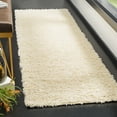 thumbnail image 1 of Safavieh Athens Talia Solid Shag Runner Rug, Ivory, 2'3" x 8', 1 of 8