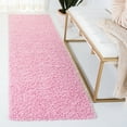 thumbnail image 1 of Safavieh Athens Talia Solid Shag Runner Rug, Pink, 2'3" x 8', 1 of 12