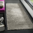 thumbnail image 1 of Safavieh Athens Talia Solid Shag Runner Rug, Silver, 2'3" x 8', 1 of 9