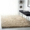 thumbnail image 1 of SAFAVIEH Atlantic Kennedy Solid Wool Shag Area Rug, Beige, 5' x 8', 1 of 10