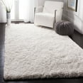 thumbnail image 1 of SAFAVIEH Atlantic Kennedy Solid Wool Shag Area Rug, Ivory, 4' x 6', 1 of 11