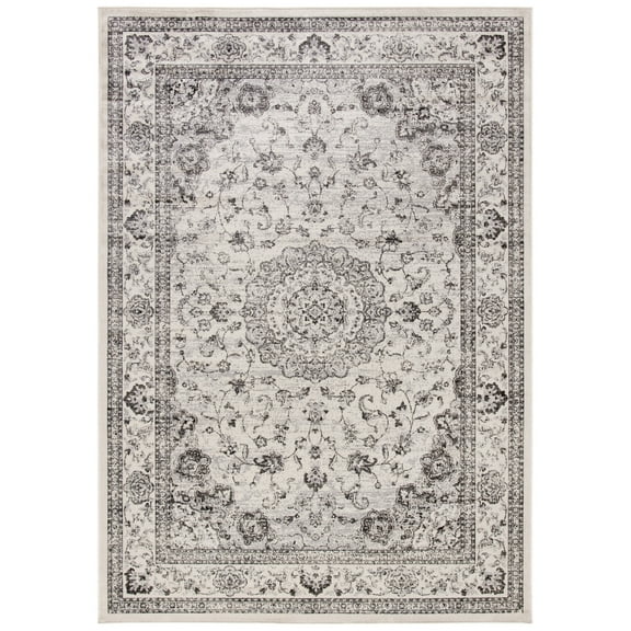 SAFAVIEH Atlas Bloom Oriental Area Rug, Ivory/Beige, 5'3" x 7'7"