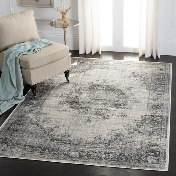 SAFAVIEH Atlas Collection ATL966G Ivory/Grey Rug