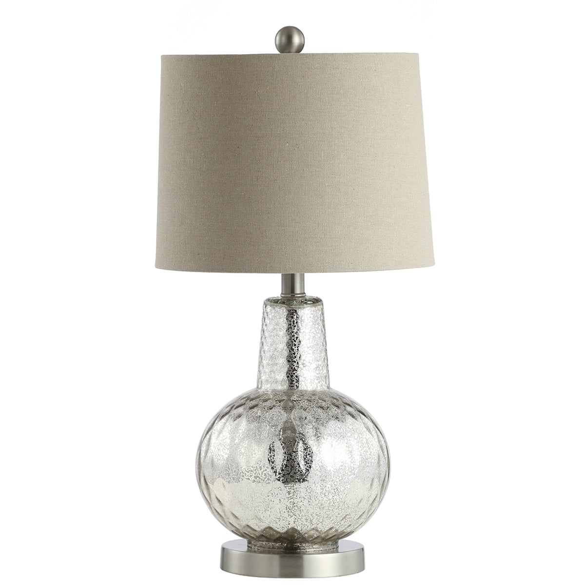 SAFAVIEH Atlas Contemporary Chic with USB Port Table Lamp Mercury