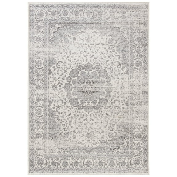 SAFAVIEH Atlas Coreen Oriental Area Rug, Ivory/Grey, 3'3" x 5'3"