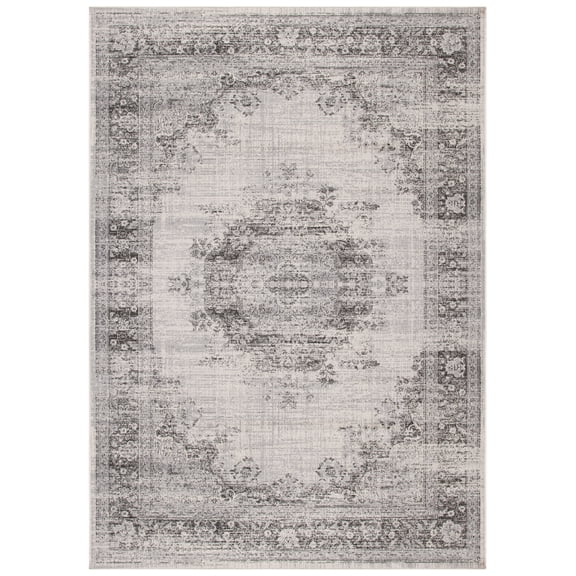 SAFAVIEH Atlas Dinah Oriental Area Rug, Ivory/Grey, 2'7" x 4'