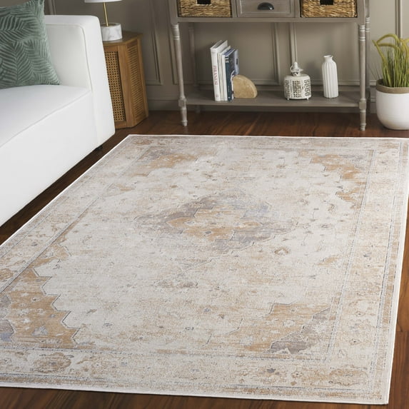 Safavieh Atlas Janey Oriental Area Rug, Ivory/Beige, 3'3" x 4'10"