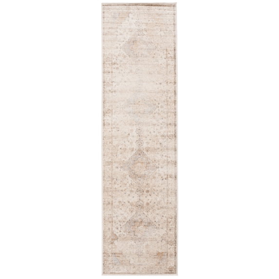 SAFAVIEH Atlas Janey Oriental Runner Rug, Ivory/Beige, 2'2" x 8'