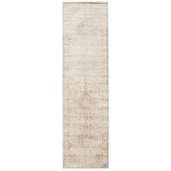 SAFAVIEH Atlas Janey Oriental Runner Rug, Ivory/Beige, 2'2" x 8'